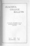 Ouachita College Bulletin 1914-1915