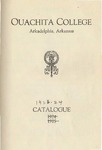 Ouachita College Catalogue 1923-1924