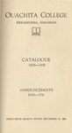 Ouachita College Catalogue 1930-1931
