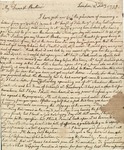 9: 1799 February 2: Margaret Dunbar (London) to William Dunbar "Dearest Brother" (Natchez) by Margaret Dunbar